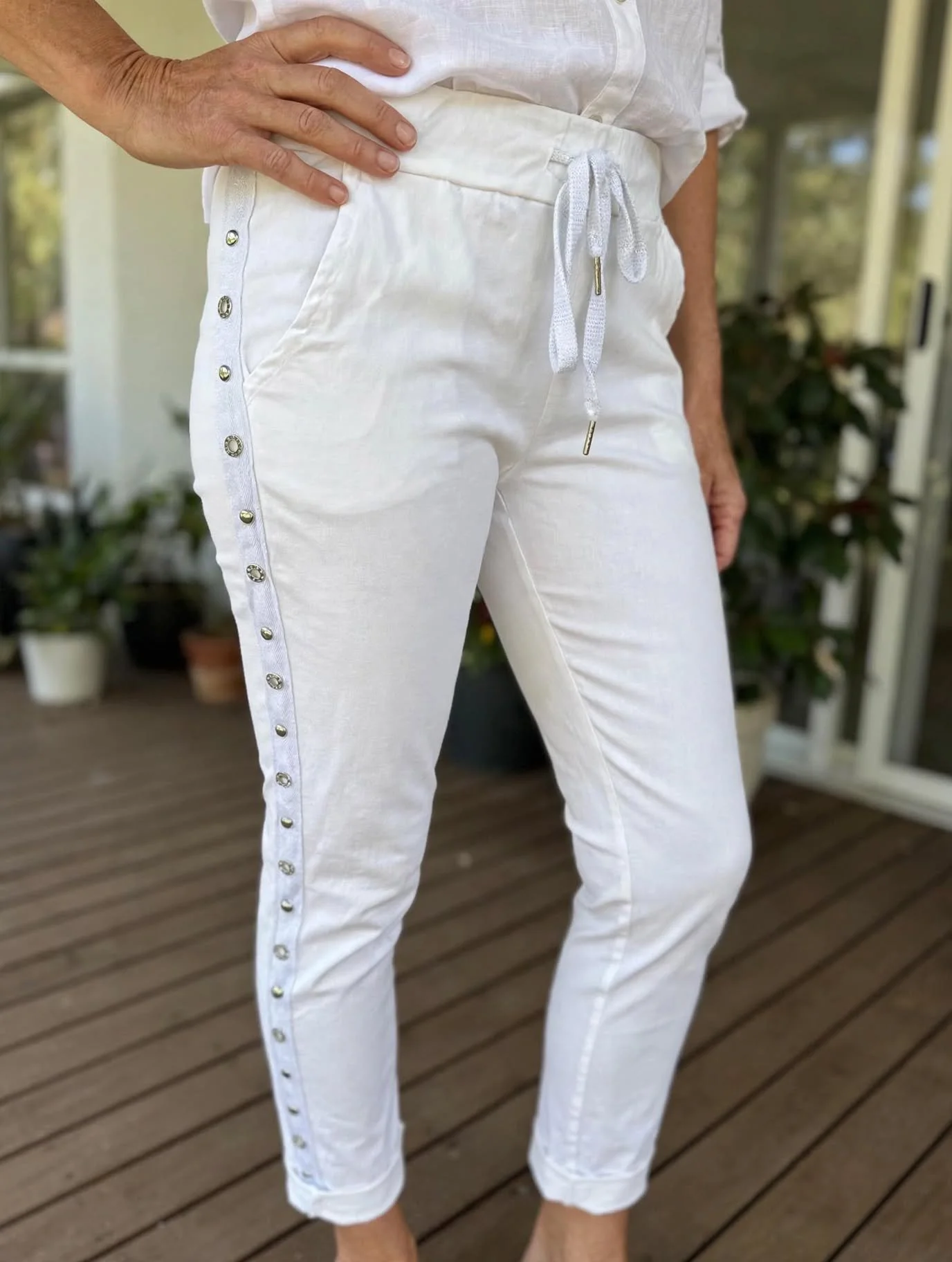Amita Pants - White