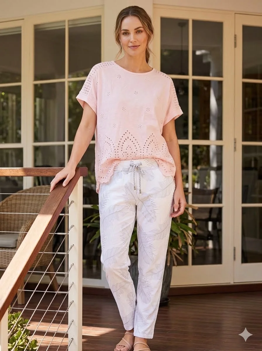 Valencia Top - Baby Pink