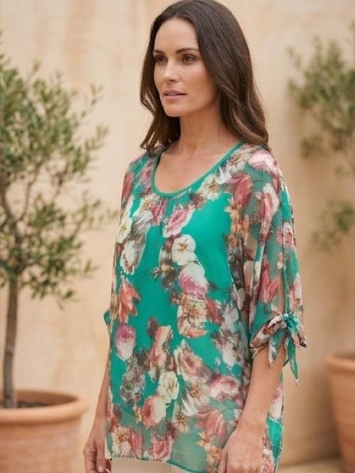 Fiore Top - Jade