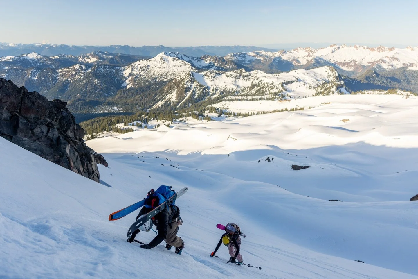 Views from a trip up Baker. It was a trip that was 98% suffering but somehow still fun? The 2% was getting to see my favorite mountain and skiing 2500 feet of amazing snow. 

#skiing #mountainstuffwithmymountainfriends #baker