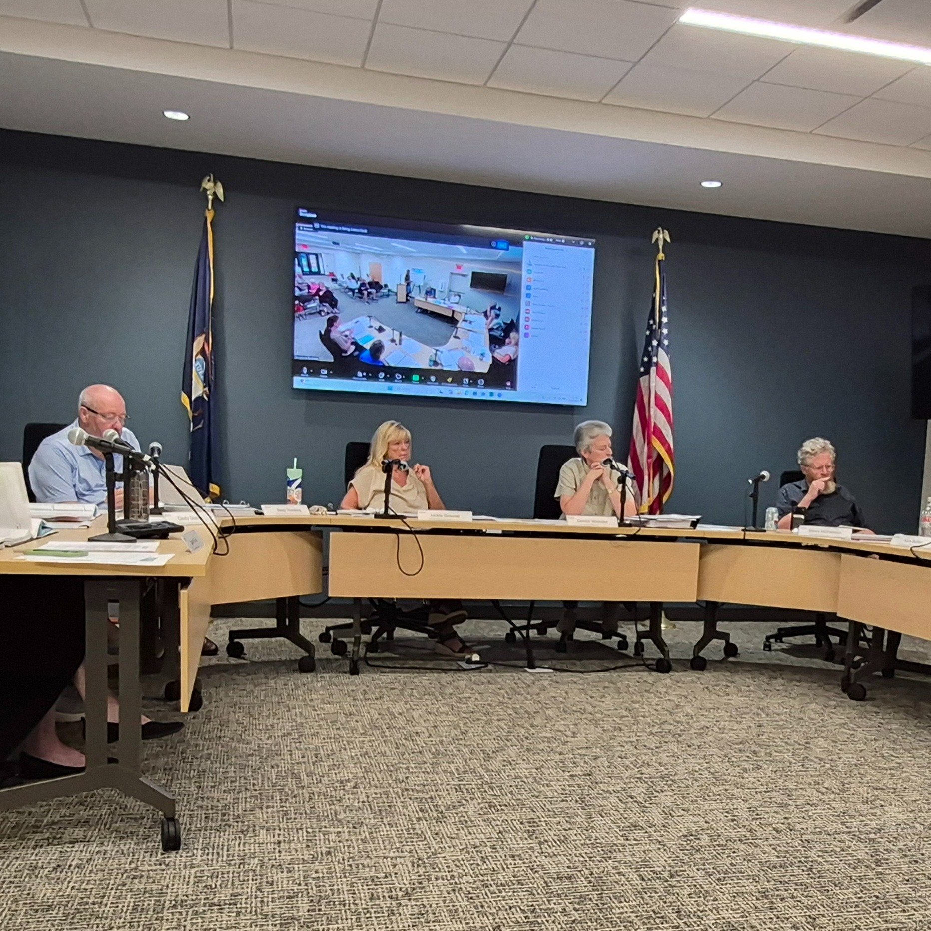 Last night, NorthShores of Saugatuck brought proposals to the Saugatuck Township Planning Commission for rezoning and redevelopment of parts of Pine Trail Camp on Dugout Road for a rural business with parking for 44 cars; a PUD for 9 new residential 
