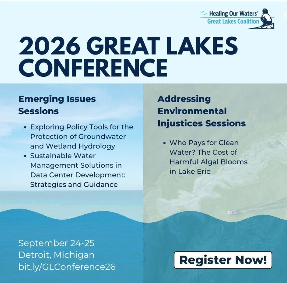 Protecting wetlands means understanding what happens beneath the surface, too.

On September 24&ndash;25, SDCA Executive Director Elaine Sterrett Isely will join Great Lakes advocates, scientists, policymakers, and community leaders at the Healing Ou