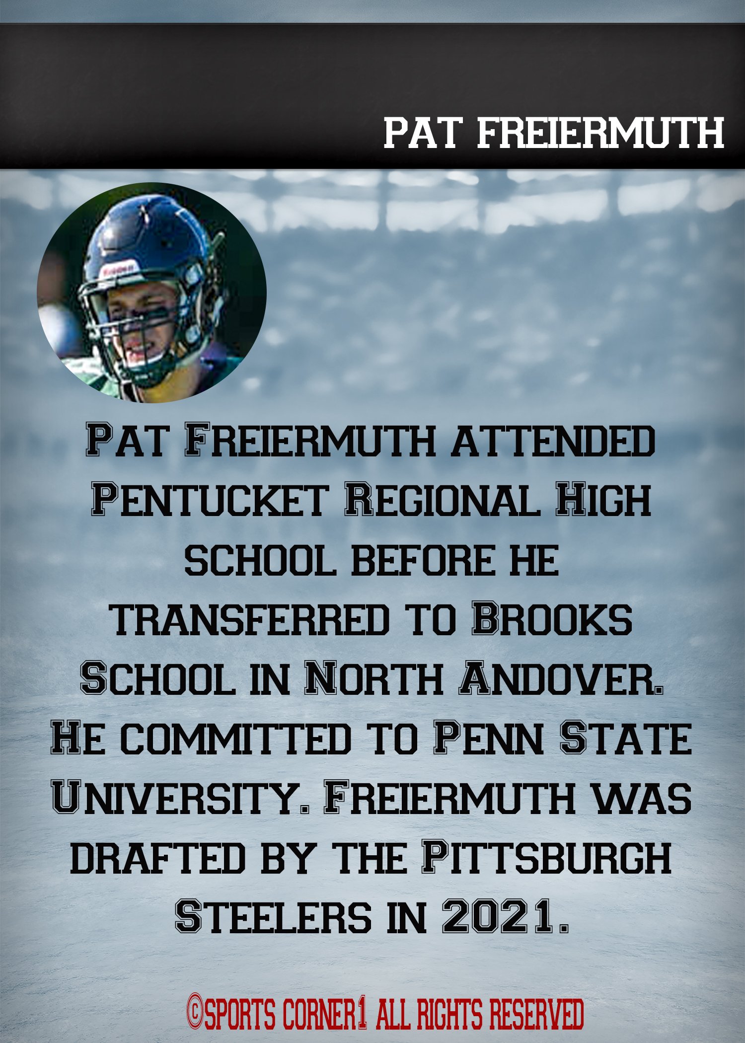 Pat Freiermuth © Sports Corner 1 All rights reserved