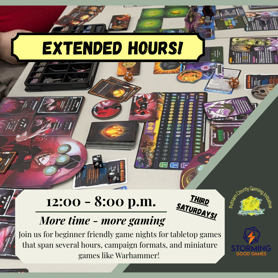 Storming Good Games Extended Hours