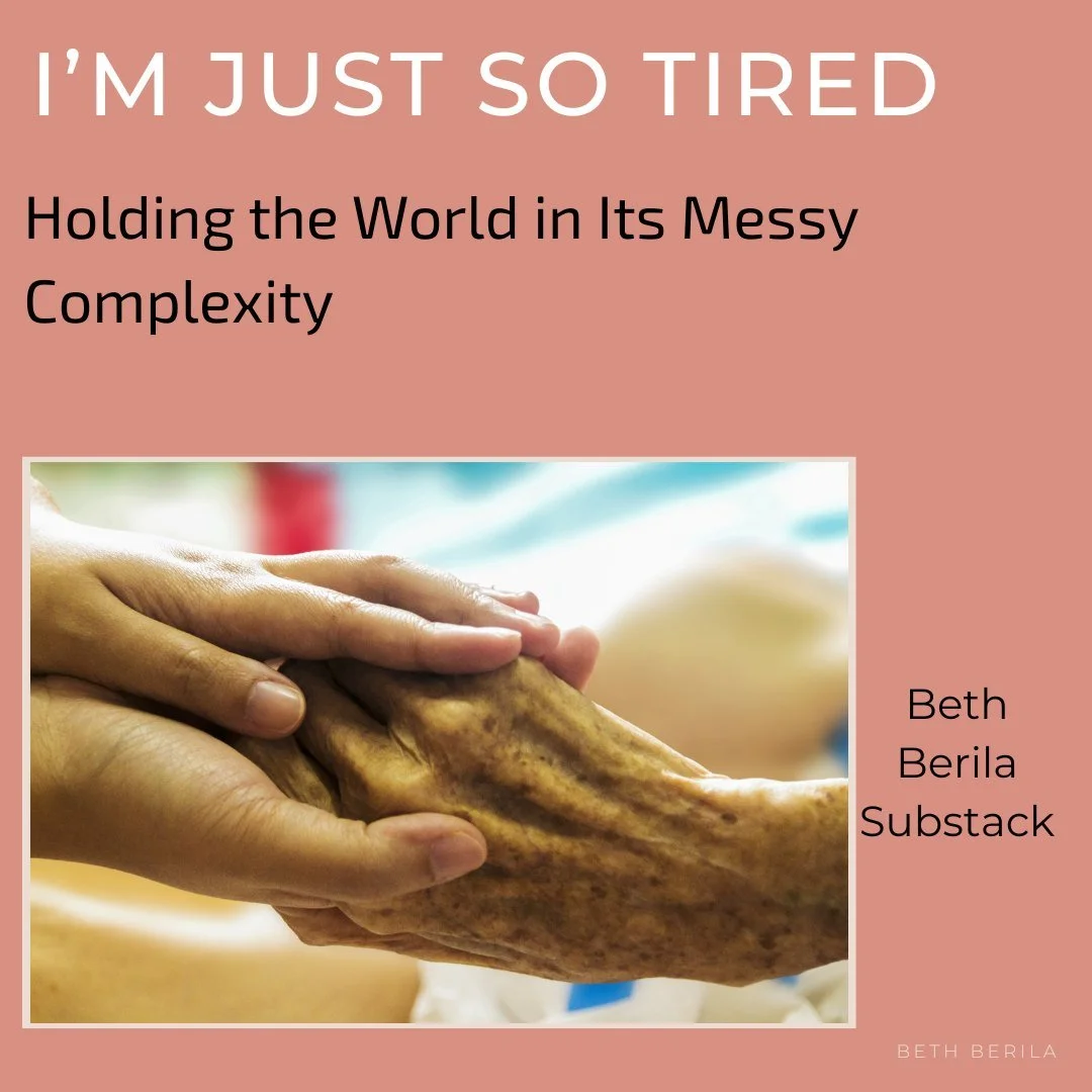 Are you exhausted and overwhelmed by all that is happening in this world? 

I am. 

I'm practicing holding the complexity of it all: facing the harm in this world while also remembering how to co-create a better one.

We can only do it together.

Lin
