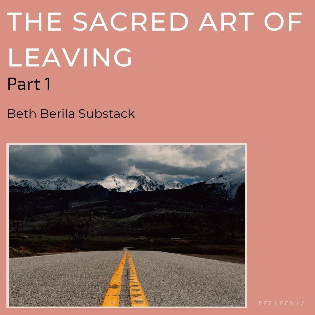 Leaving is often a messy, complex process, whether we chose to leave or had the choice foisted upon us.

Whether leaving a job, a place, a relationship, or a community, leaving can be challenging. This Substack series reflects on that process. along 