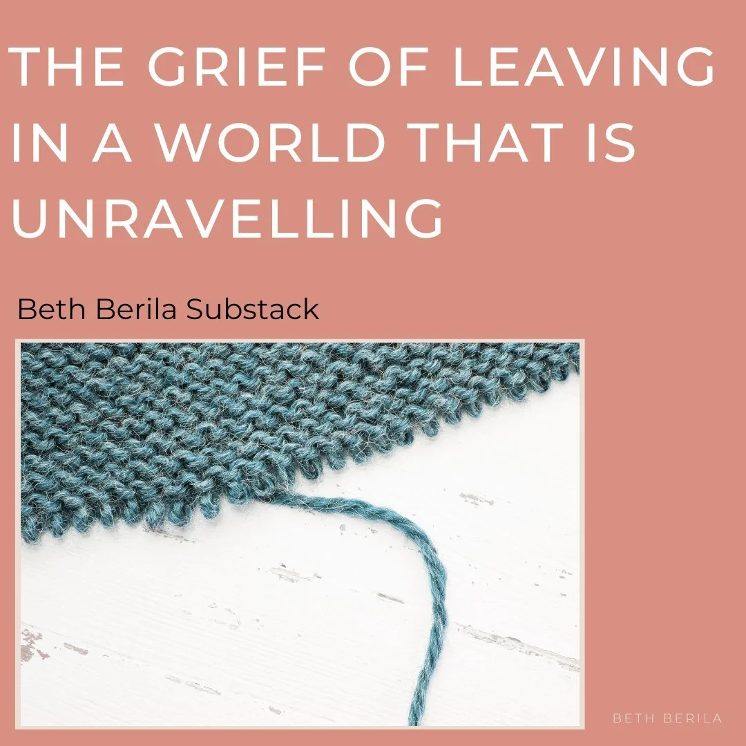 My own grief and fear of uncertainty is also resonating with that of those around me, many of whom are also feeling a mix of complex and overwhelming emotions. We are in the energetic and systemic field together.

Our own grief can also open us to de