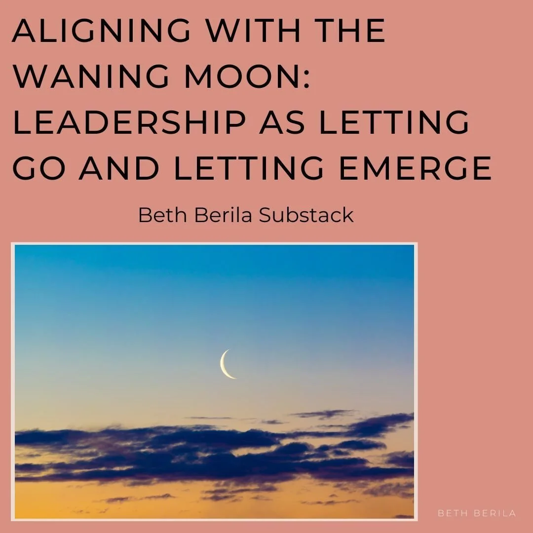 So many crises. OOF. Locally, nationally, and globally. How do we live and lead in alignment with what we care about amidst all the urgency? 

While everything feels and is urgent, we can gain some wisdom from the lunar cycles. In Minneapolis where I
