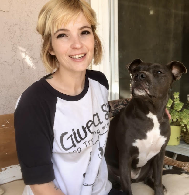 Elle from Give a Sit Dog Training and their Demo Dog Olive