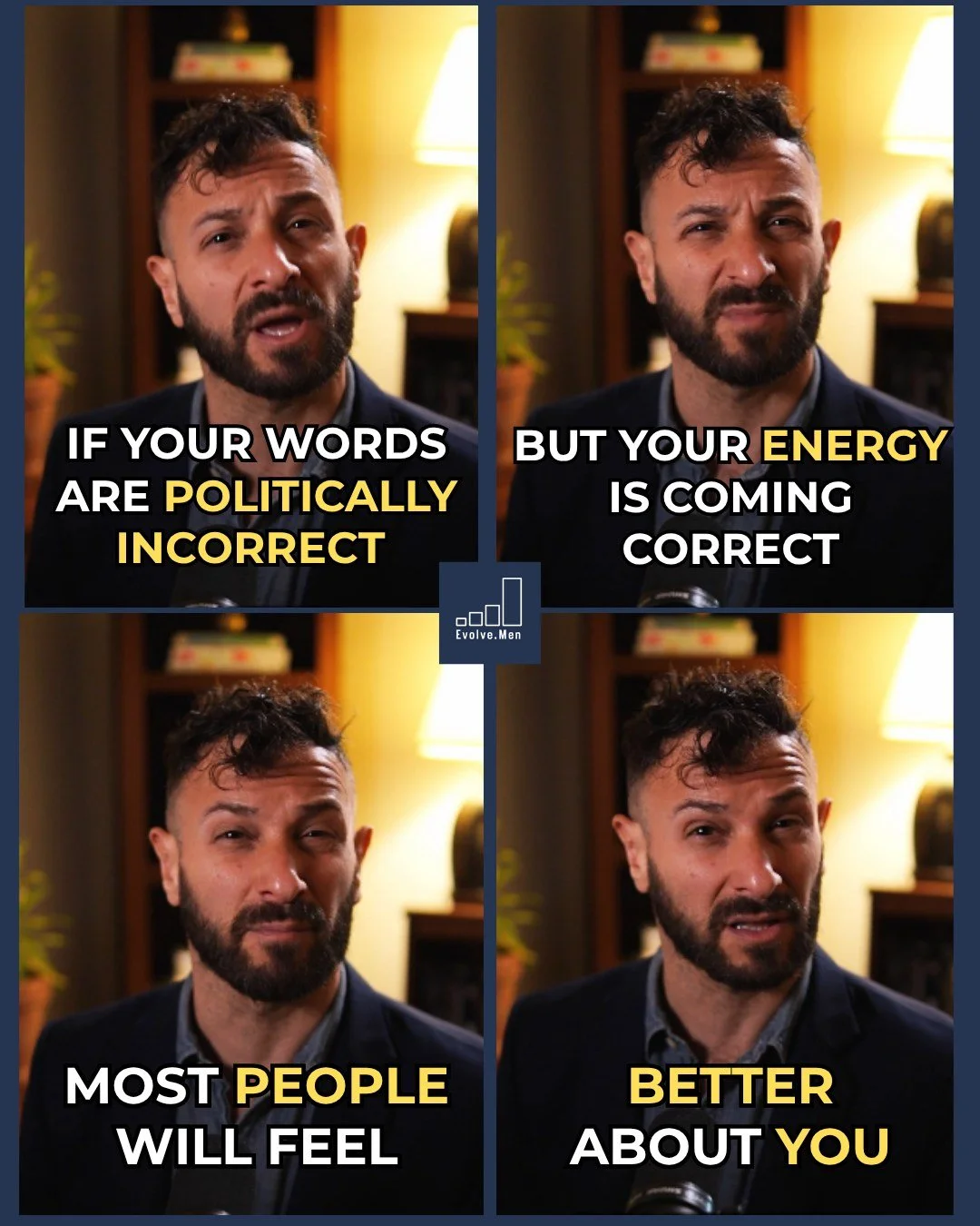 The point is to be loving; not know all the right words. AND, this is not an excuse to just insult people with kindness; the point is to be relaxed enough that if you're told that you've offended them with your word choice; they're more likely to tel