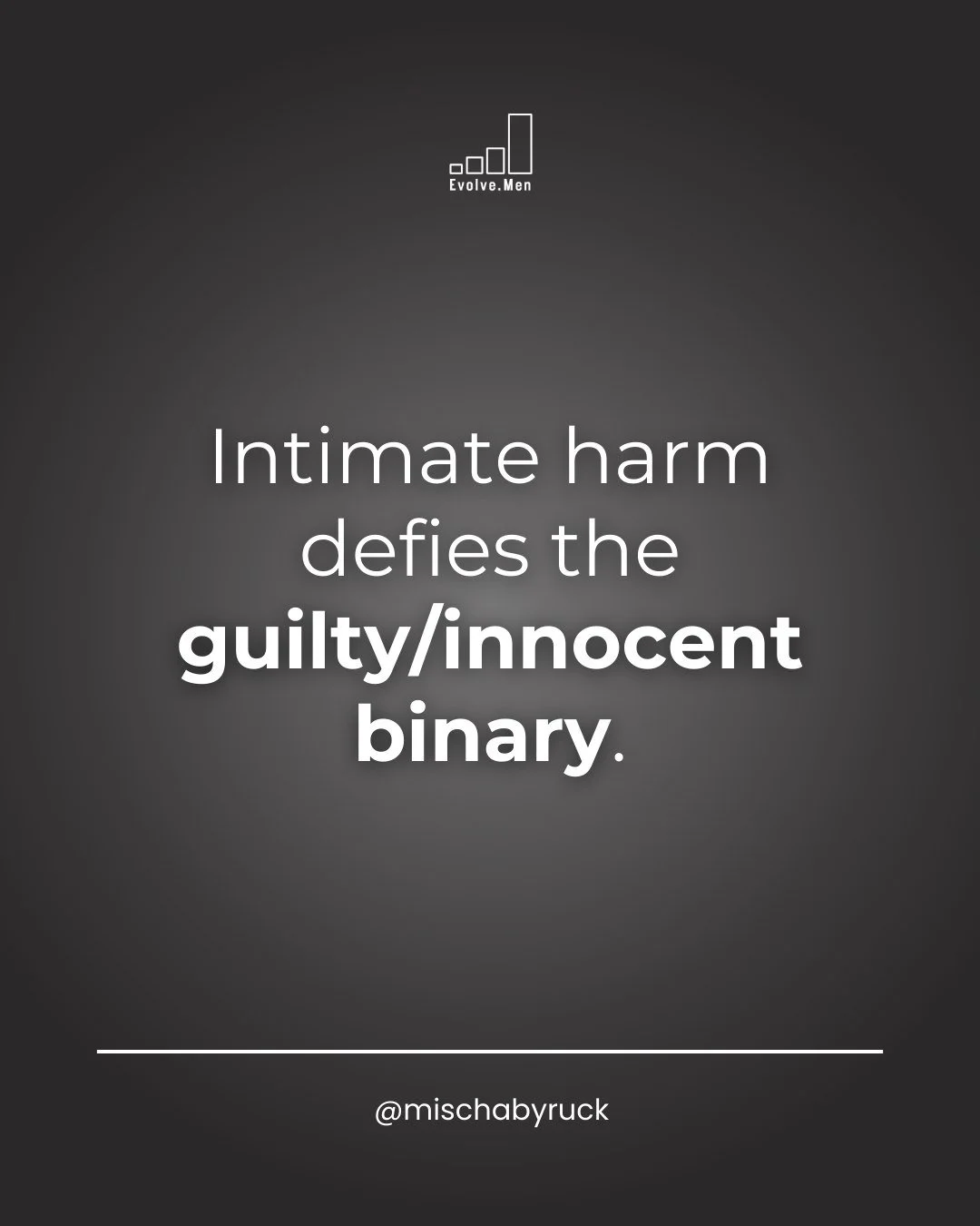 Let's transcend some binaries! Good or bad; guilty or innocent; ignorant or malicious. The truth is always somewhere in between, and beyond.

#harmreduction #accountability #truth