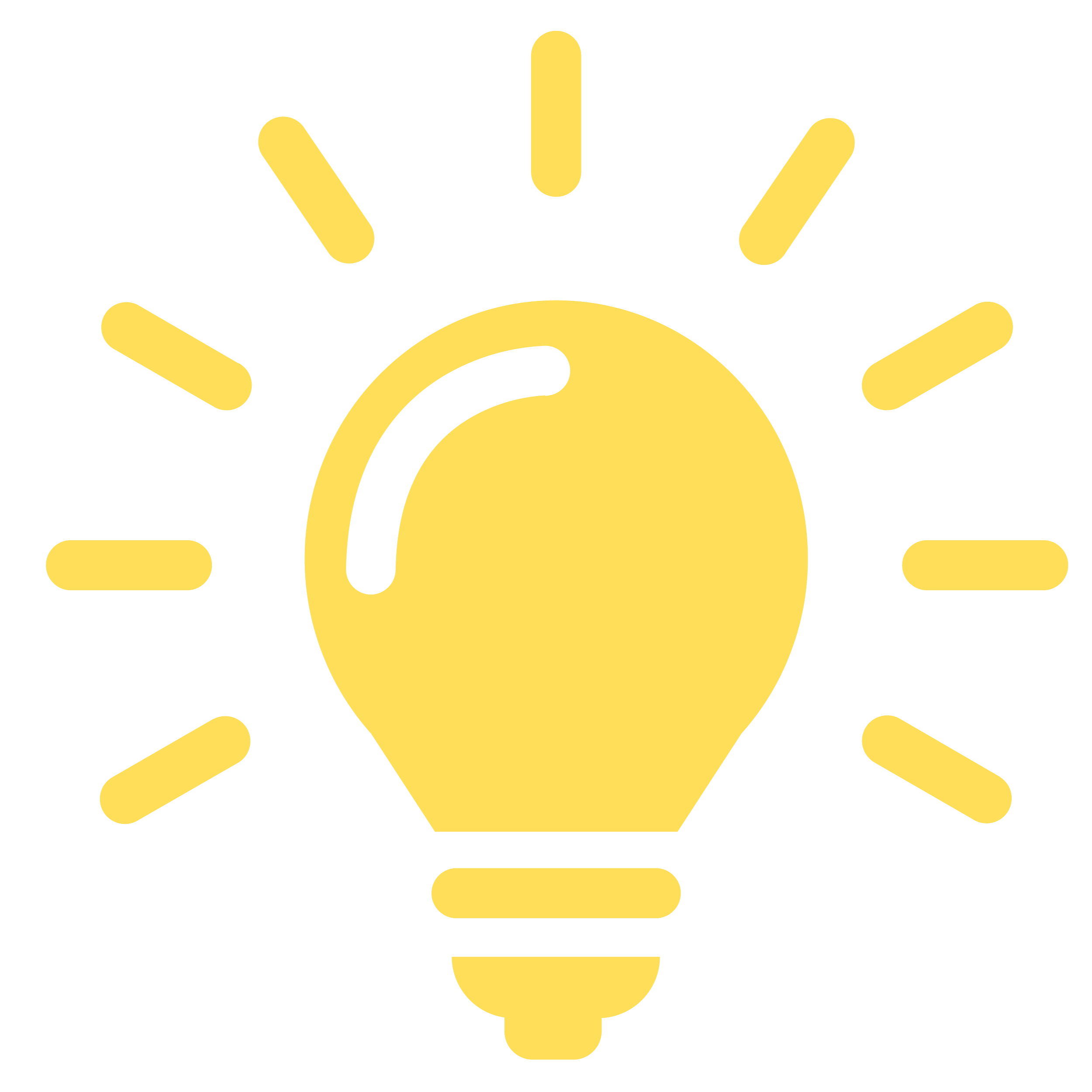 Yellow lightbulb icon