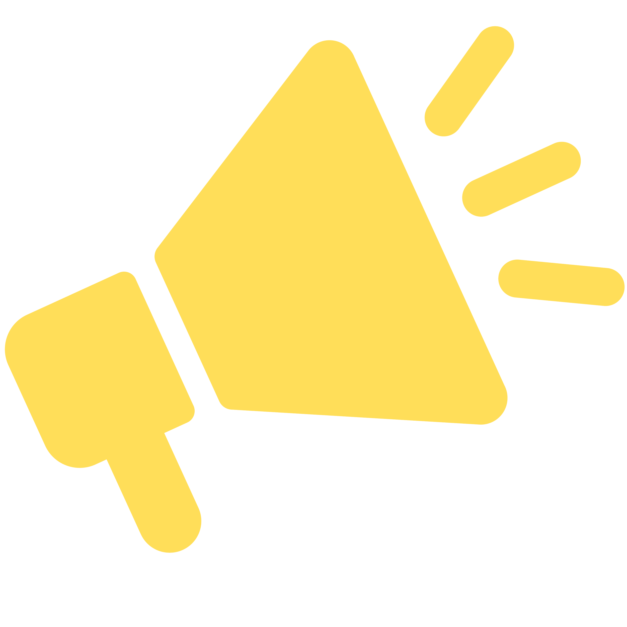 Yellow Megaphone Icon