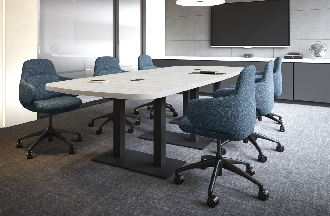 Arena Conference Table with Palmer Base – 95 × 48