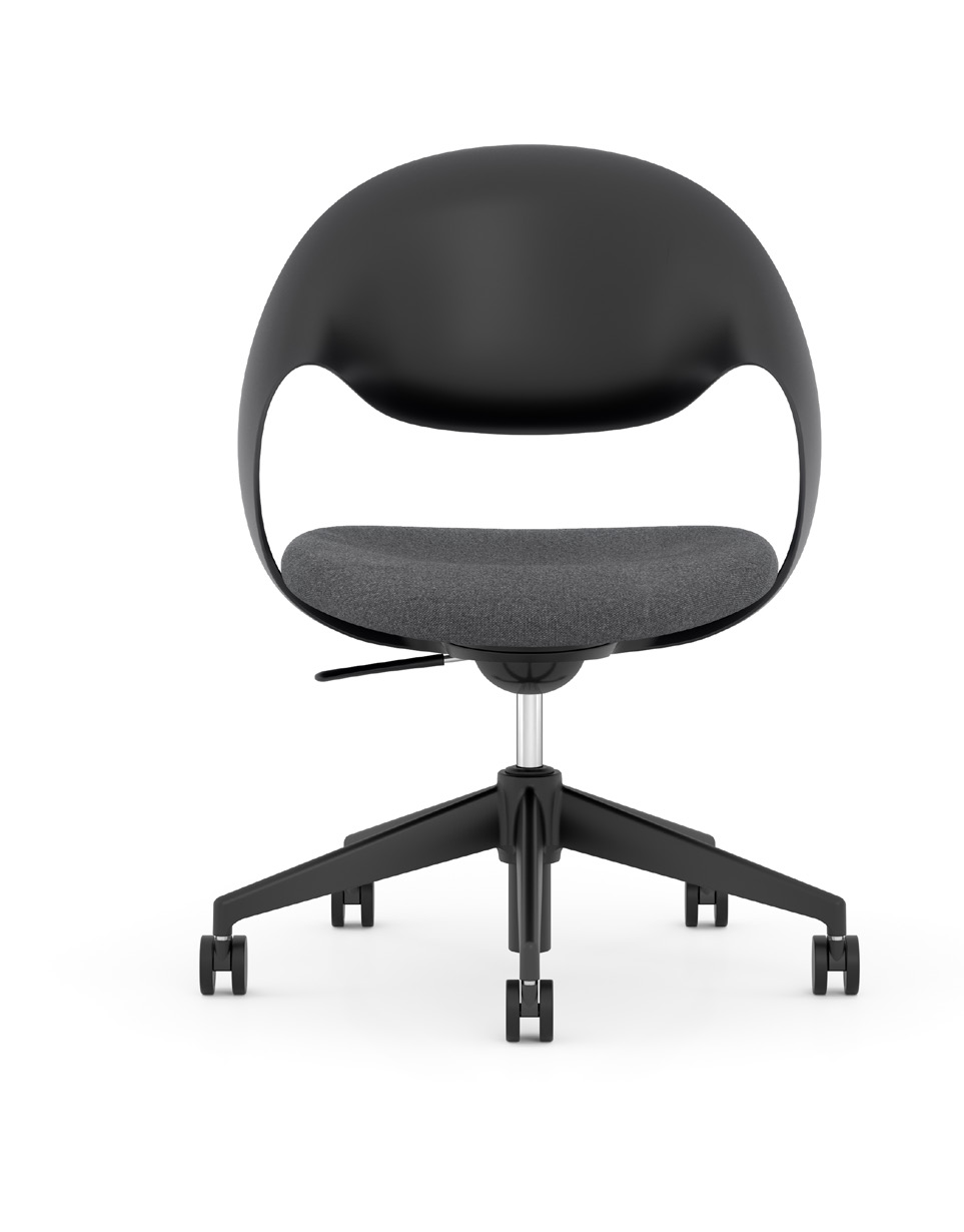Konfurb Loop Mid-Back Chair – Black Frame