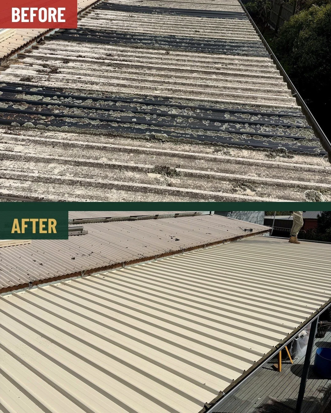 Langwarrin pergola: before and after