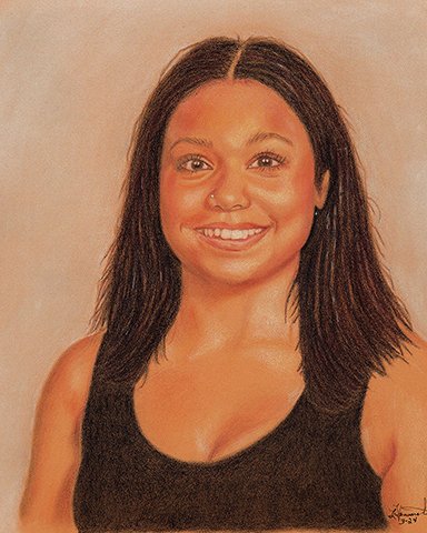 Lisa Hammerstein, "Sweet Sixteen," colored pencil