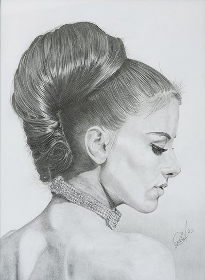 Hailey Wellauer, "Break Time,"
colored pencil