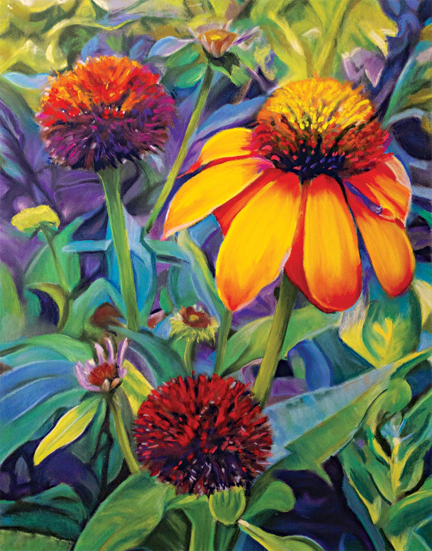 Dawn Bouchard
Tangerine Blooms, pastel