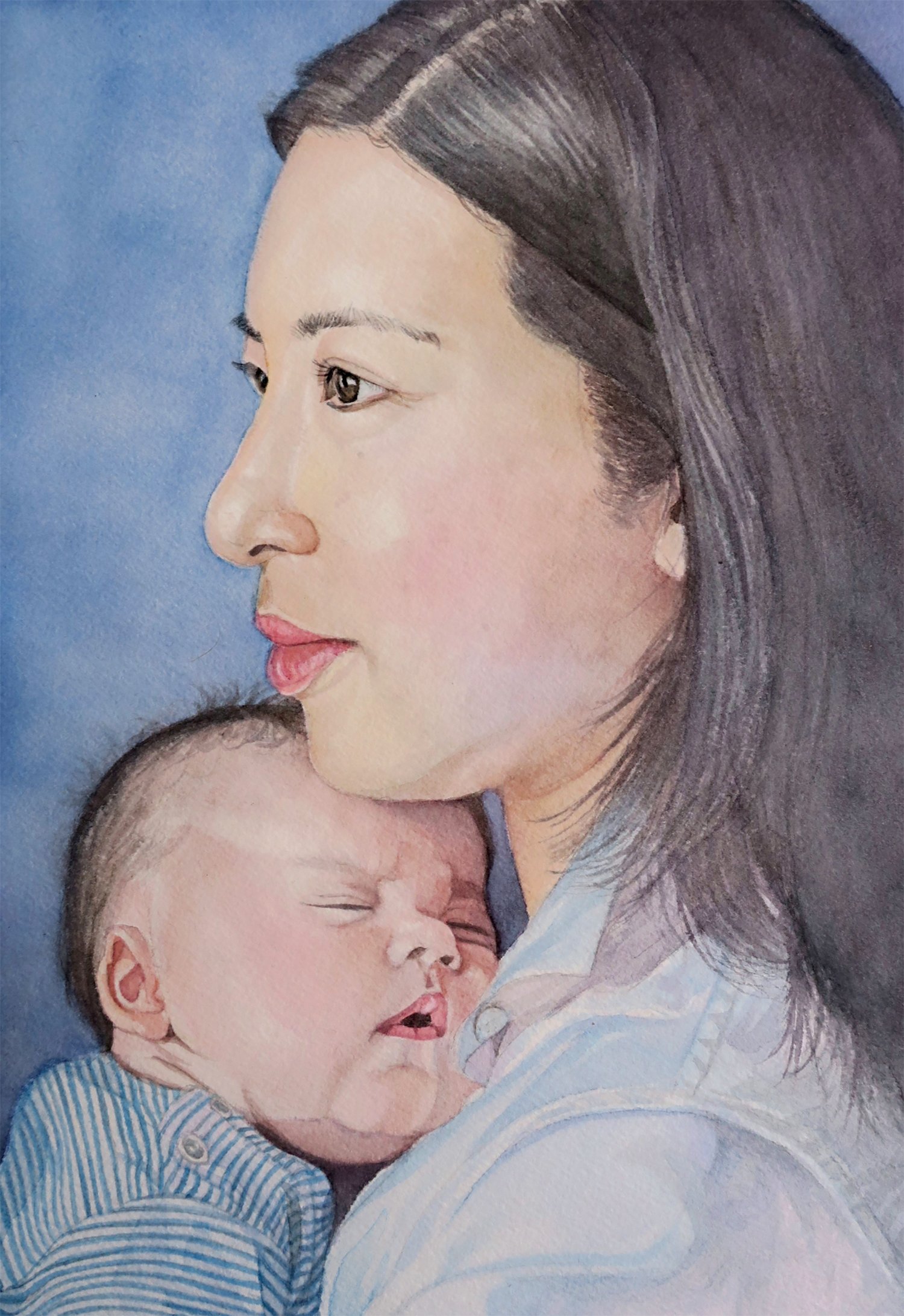 Aki Kano
Aki and Henry, watercolor