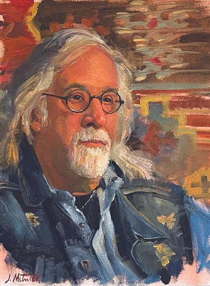 Joel Mitnick, "Portrait of Aron," oil