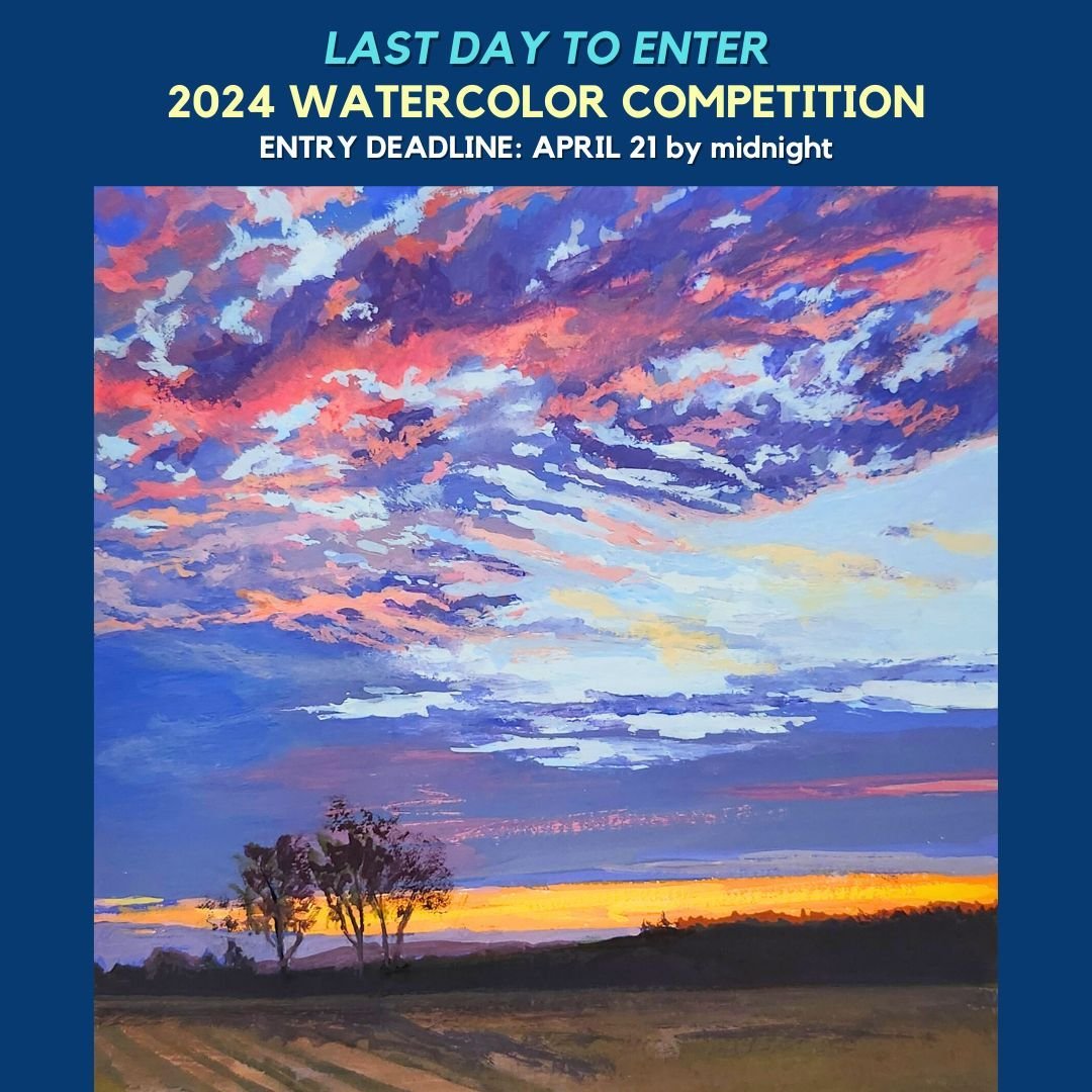 LAST DAY TO ENTER! | Today is the deadline to enter Art and Color 365 Magazine&rsquo;s 2024 Watercolor Competition; April 21 by midnight (local time). For complete information or to enter, check our links in bio.

PRIZES: FEATURE MAGAZINE STORIES FOR