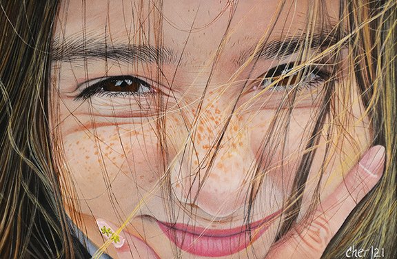 Cher Pruys, "Mischief,"
acrylic