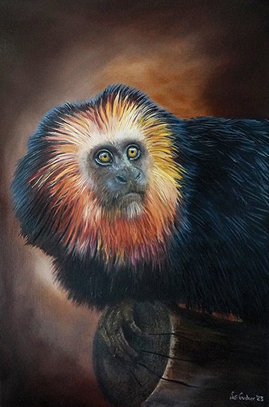 Susi Gardner, "Golden Lion," Oils