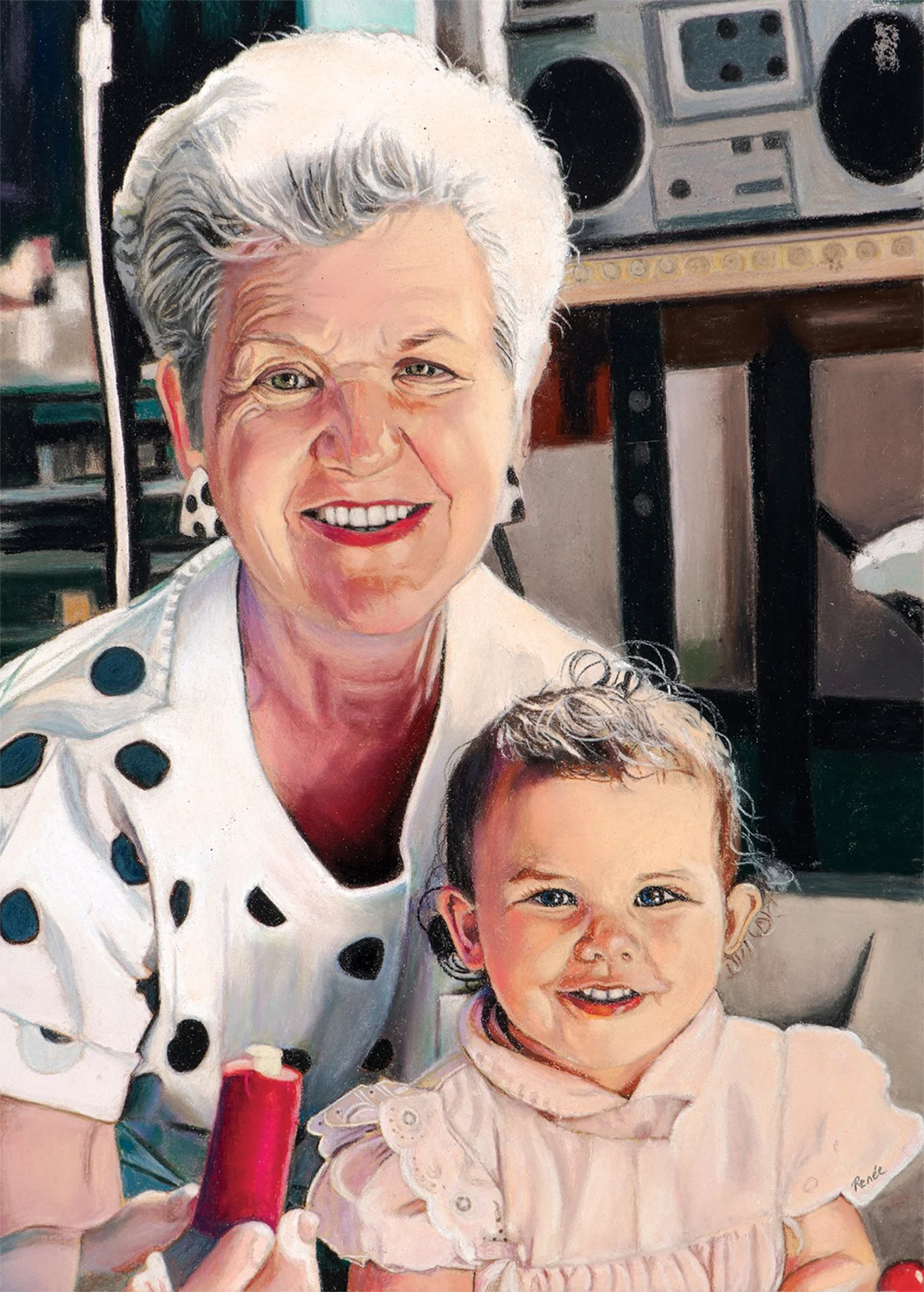 Louise Renee
Sewing with Lucille, pastel