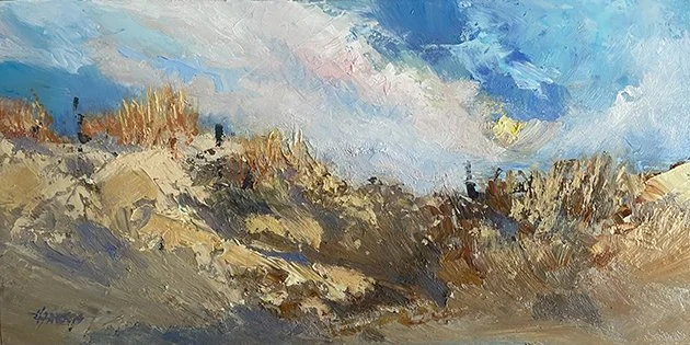 Helen Harris, "Dunescape," Oils