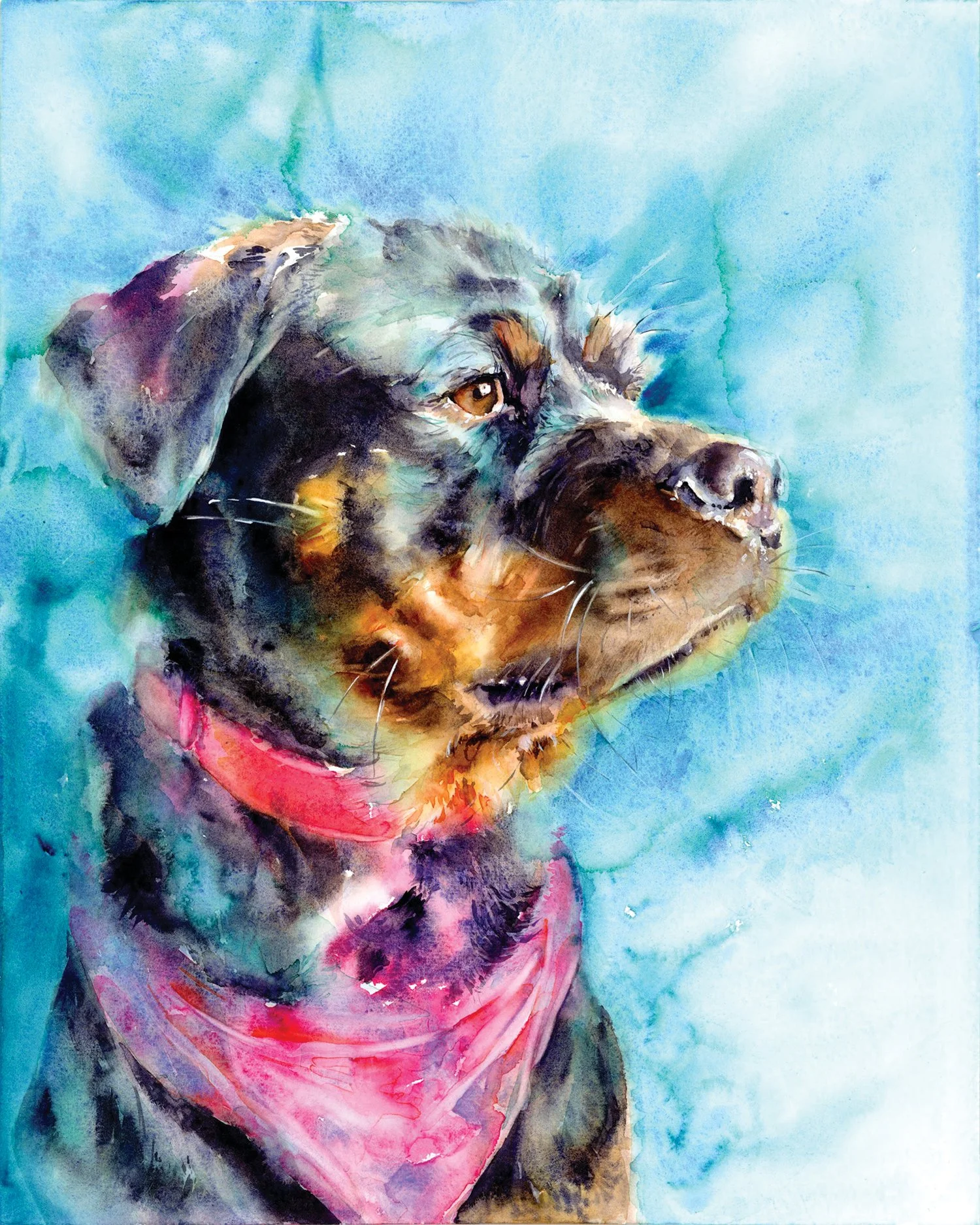 Lorraine Simonds
Resolute Trouble, watercolor