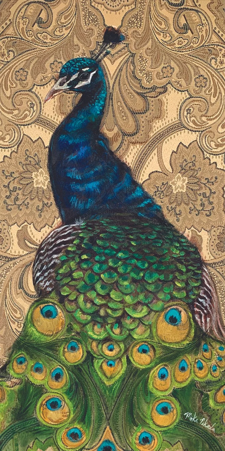 Artistic Recognition: Michael Pekala
"Elegant Peacock," acrylic on fabric