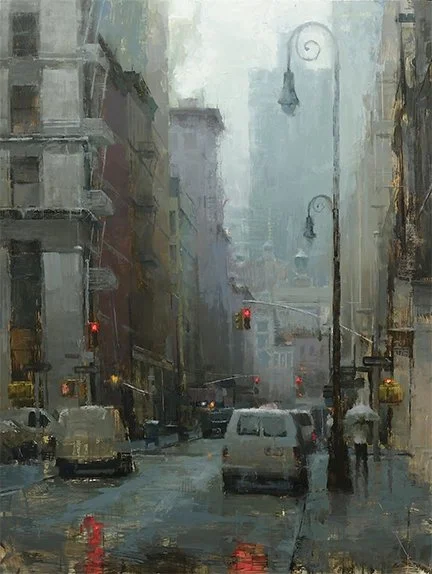 Jacob Dhein, December Morning in New York, oil. All images courtesy of the artist, shared with permission.