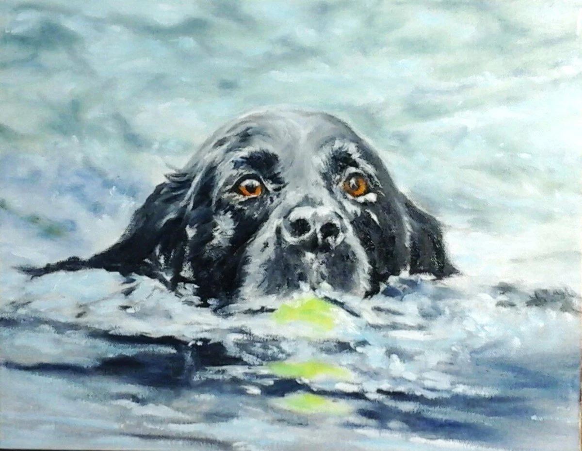 Pat Shepherd, "Waterboy," oil