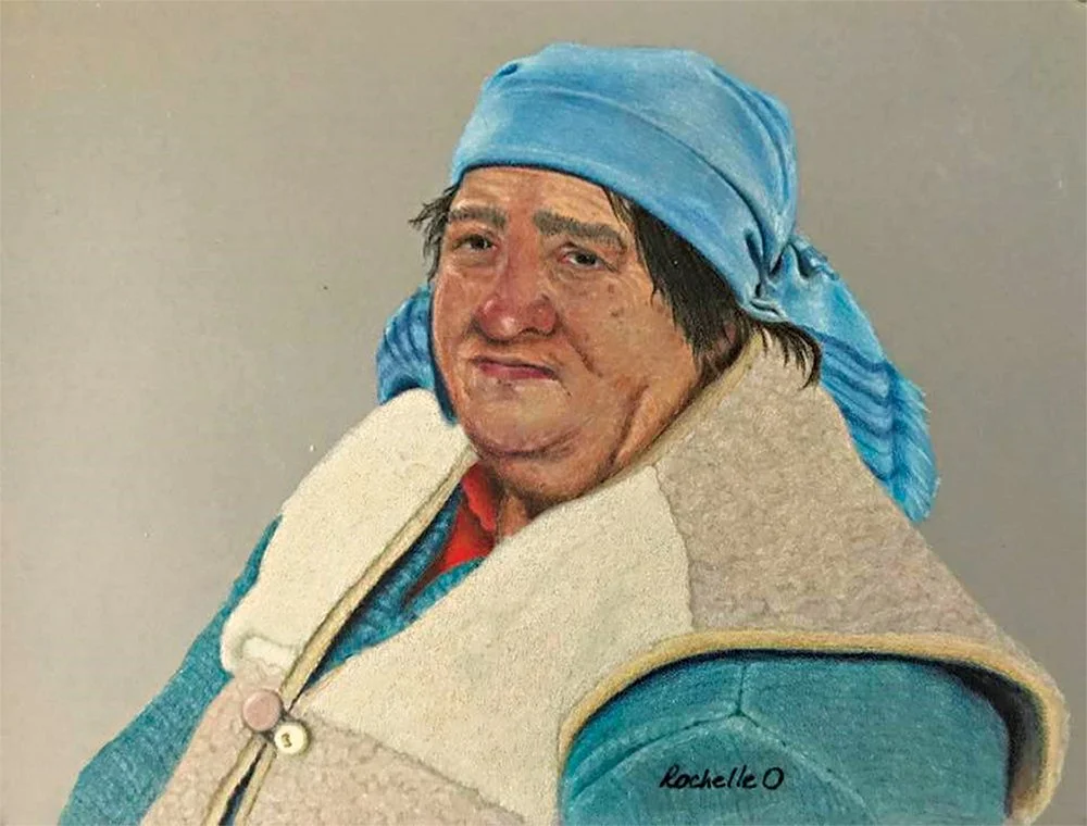 Rochelle Oberholser
The Woman from Ukraine, 
colored pencil