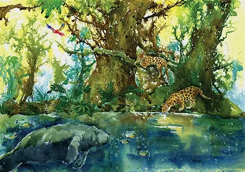 Carrie Le
"Untamed Paradise," watercolor