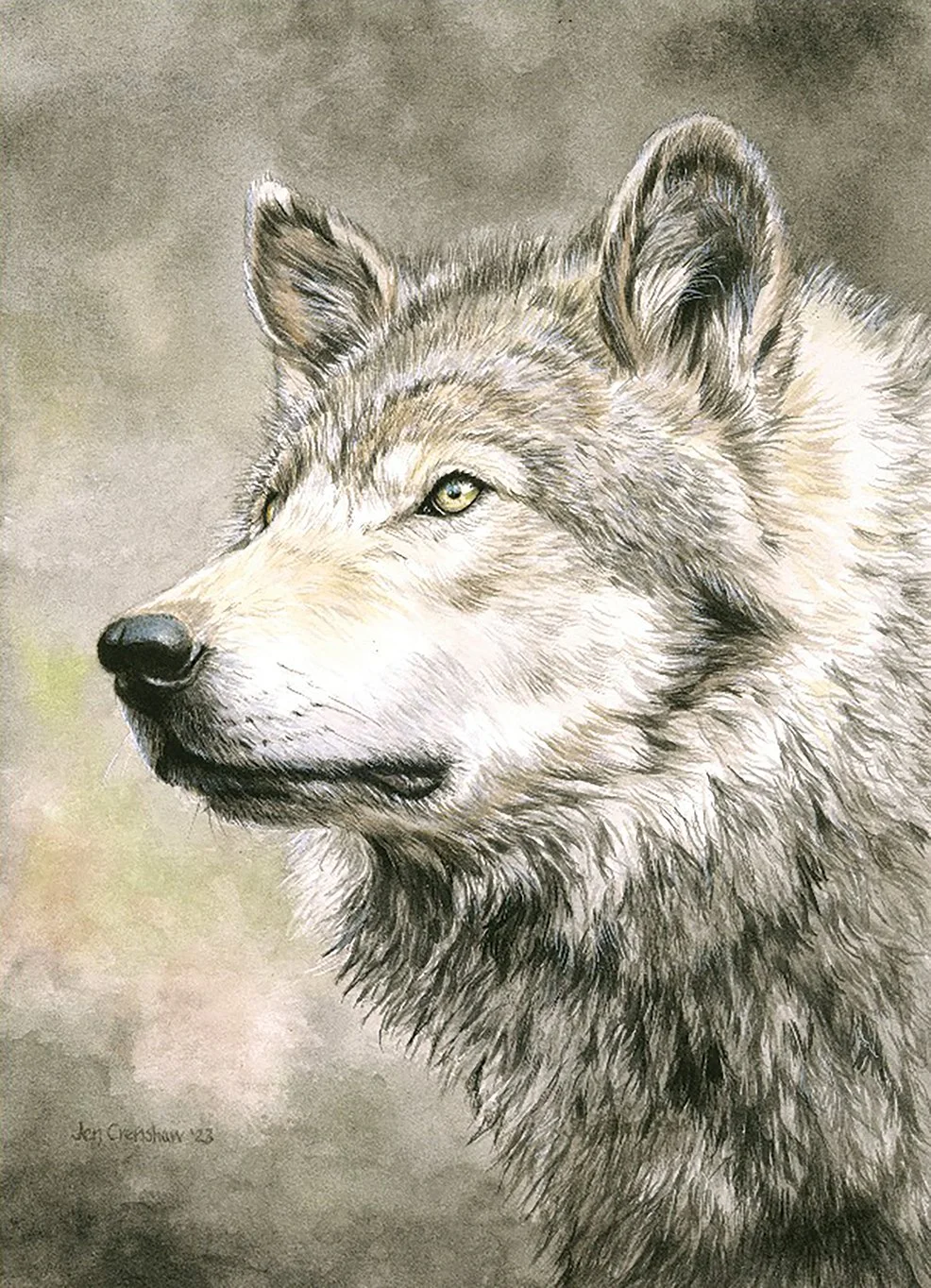 Jen Crenshaw
"Morning Gaze," gouache