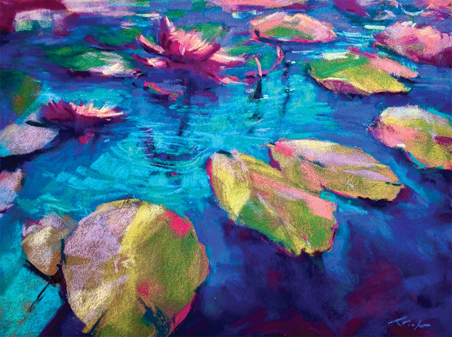 Kristine Finfer
Water Reflections, pastel 
