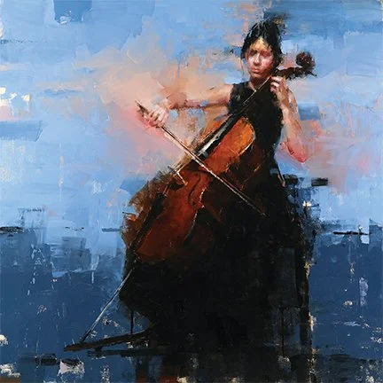 Jacob Dhein, Classical Musician #3, oil. All images courtesy of the artist, shared with permission.