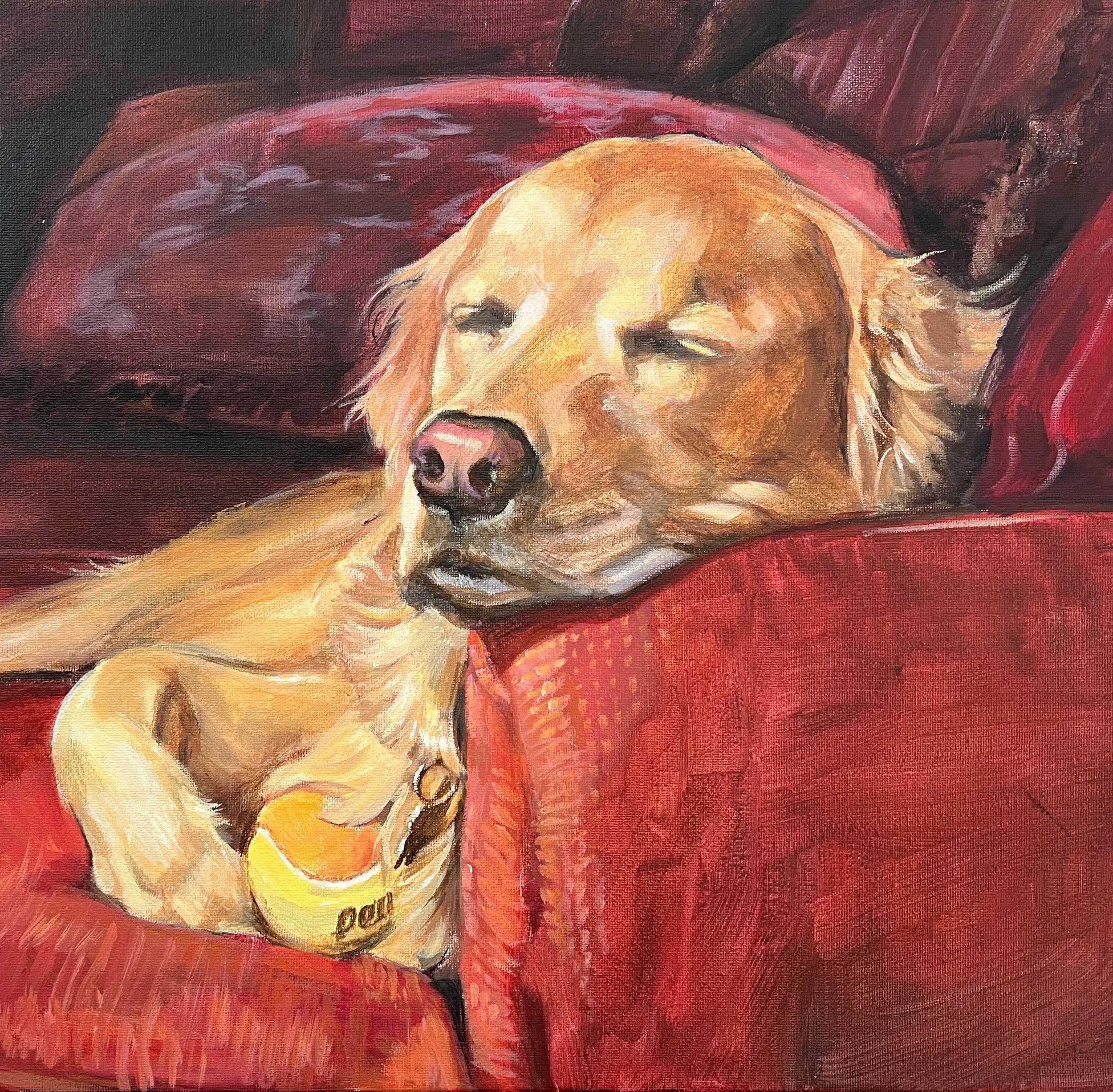 Susie McColgan, "Best Friend," acrylic