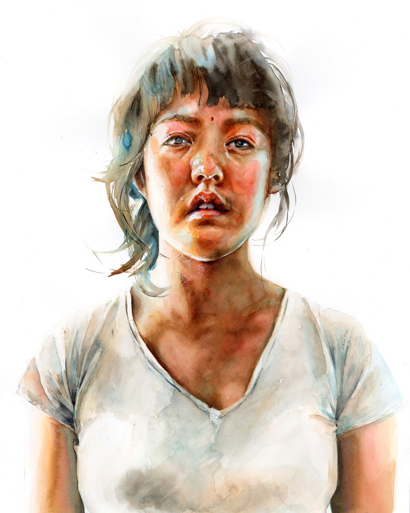 Lorraine Simonds
Perplexed But Not Despairing,
watercolor