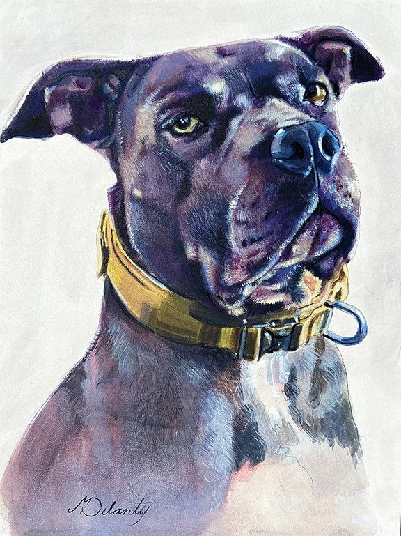 Michelle Delanty
"Odin," watercolor and gouache