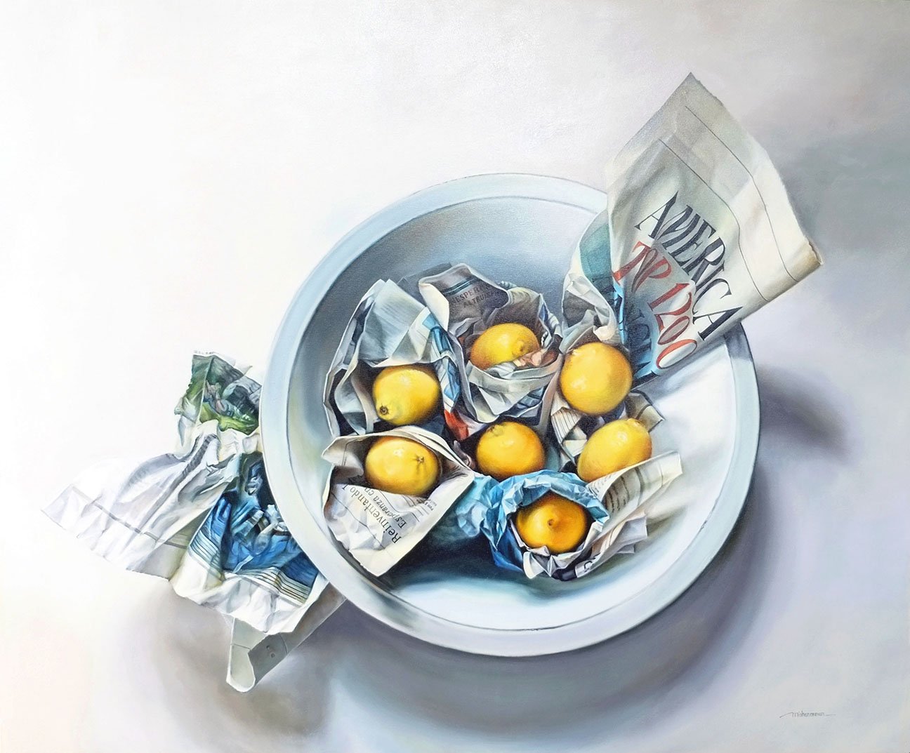 Michele Norman, "Point of View," Oils