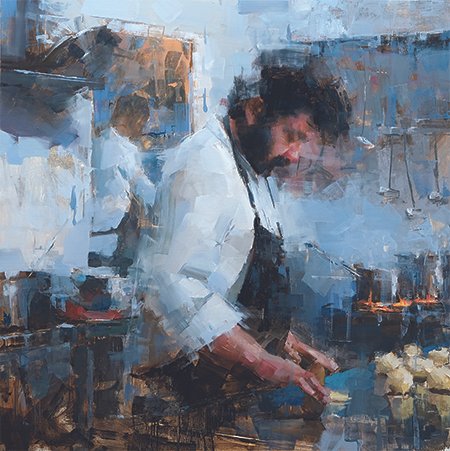 Jacob Dhein, Kitchen 1, oil.