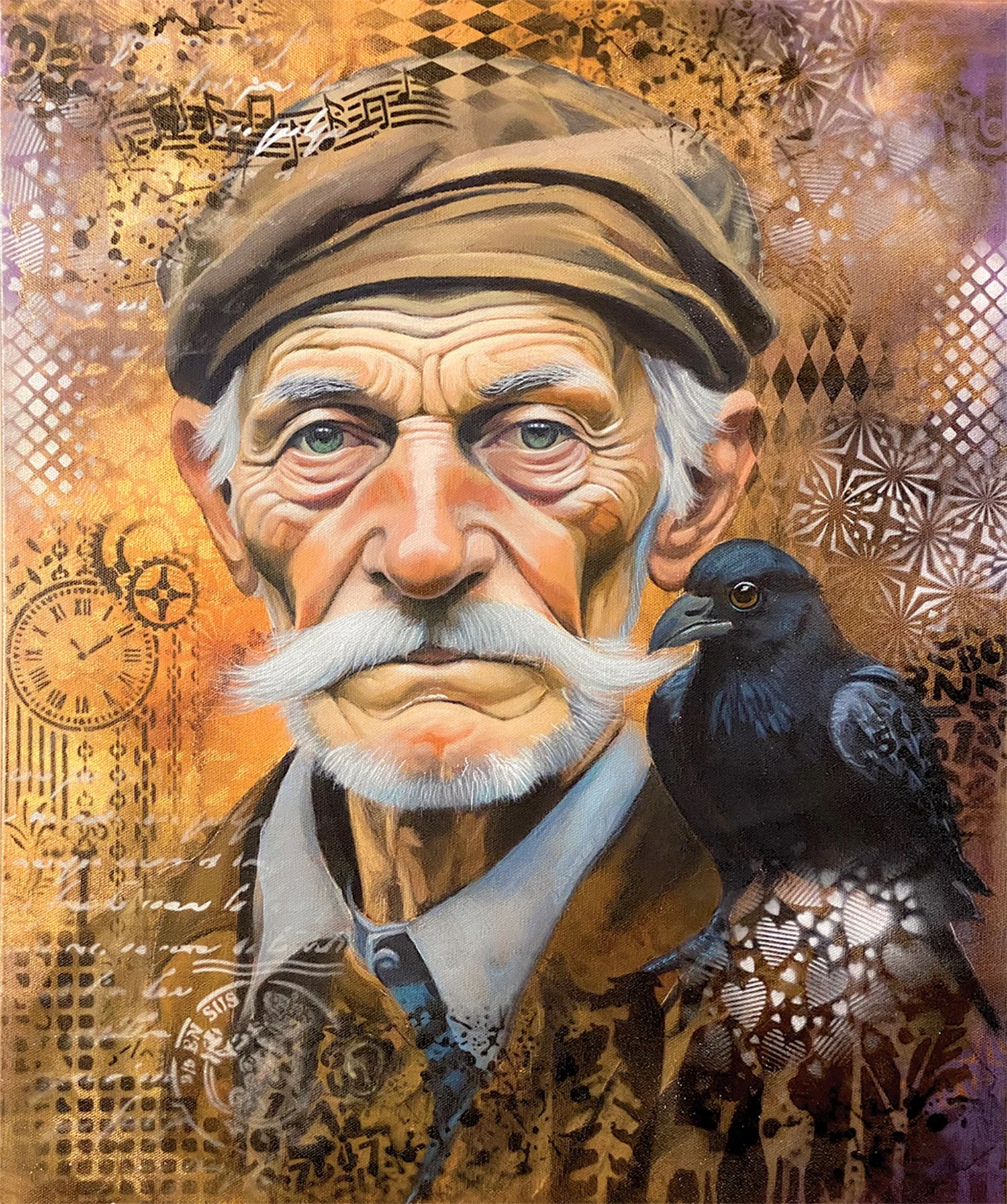 Dawn Bouchard
The Insight Time Has Etched, mixed media