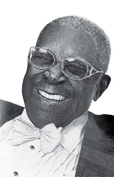 Greg Paulson, "BB King," pencil