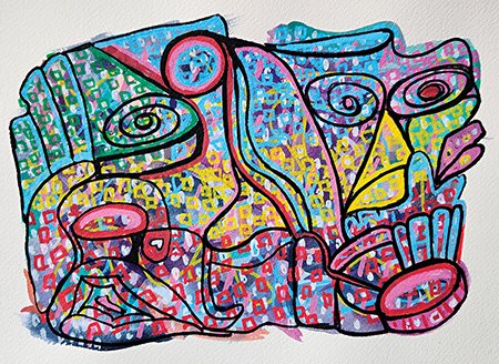 Melvina Noel
The Wedding, mixed media