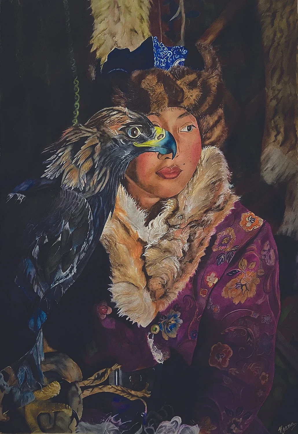 Artistic Recognition: Neena Mehrok
"Eagle Eye," watercolor