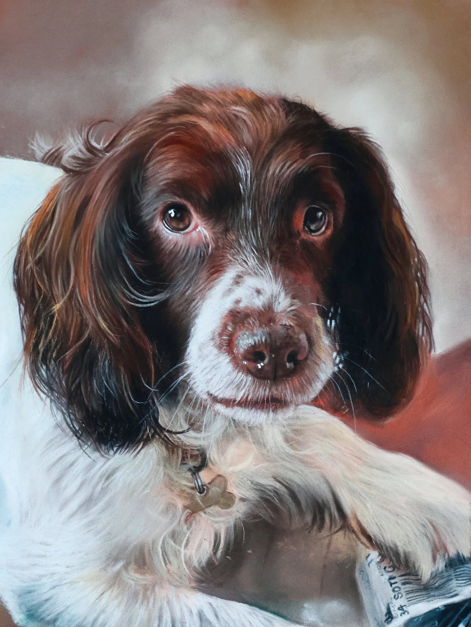 Claire Yates
Storm and the Parcel, pastel