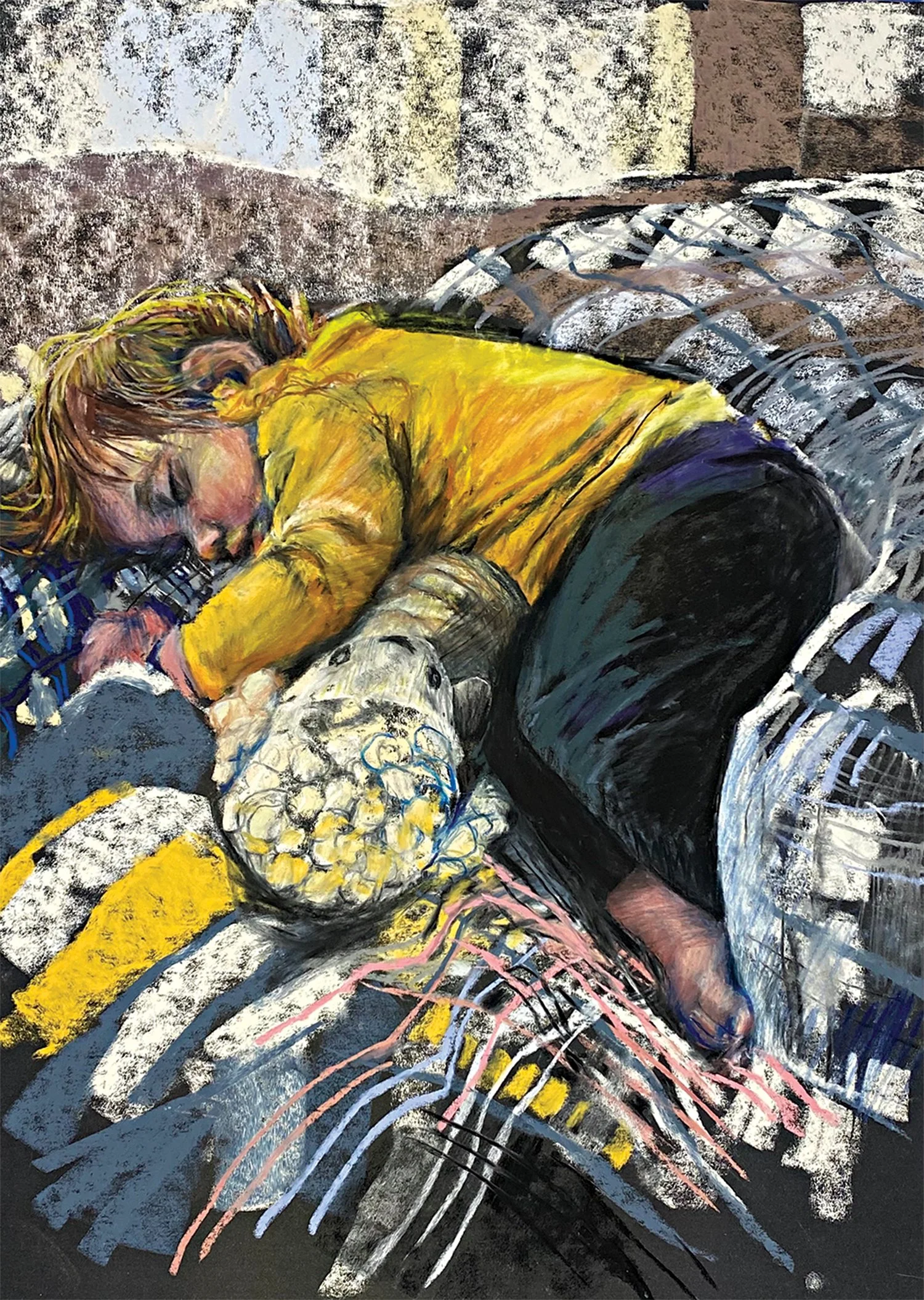 Amy Szwaya
Two Lambs, pastel